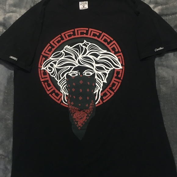 Crooks and Castles "Greco Medusa" Red, White & Black Size Large - Picture 1 of 5